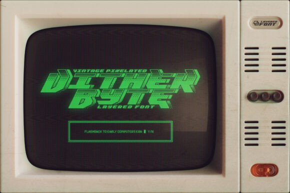 Dither Byte: A Retro-Inspired Typeface for Nostalgic Design