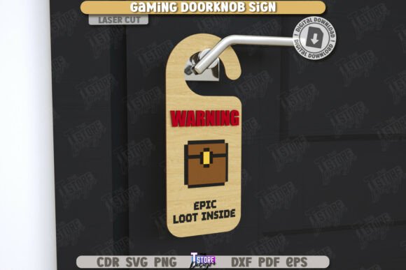 Gamer Door Knob Hanger Laser Cut CNC: A Creative and Practical Solution for Gamers and Makers