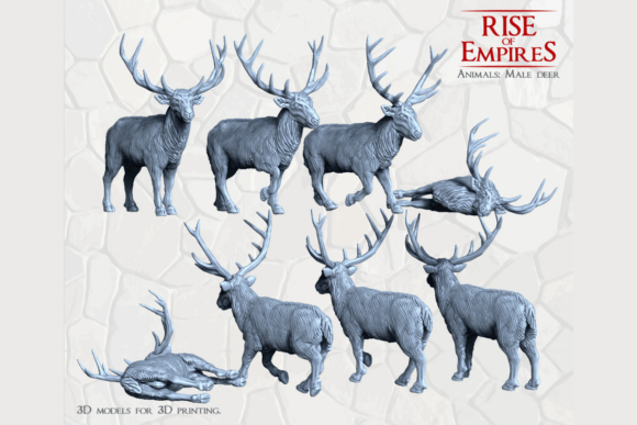 Male Deer 28mm Scale