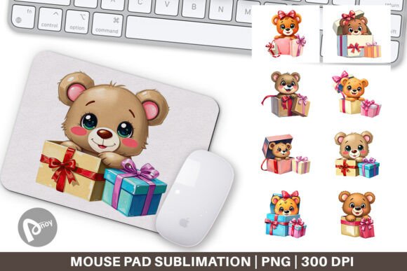 Mouse Pad Bear Cub Gift