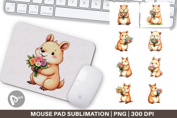 Mouse Pad Capybara Spring Bouquet: A Unique Way to Elevate Your Workspace