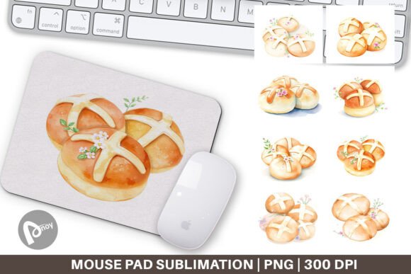 Mouse Pad Cross Buns: A Stylish Addition to Your Workspace