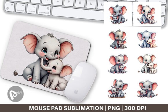 Mouse Pad Elephant Mother s Day: A Creative and Functional Addition to Your Workspace