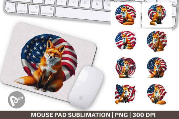 Mouse Pad Fox 4th of July: A Stylish and Functional Addition to Your Workspace