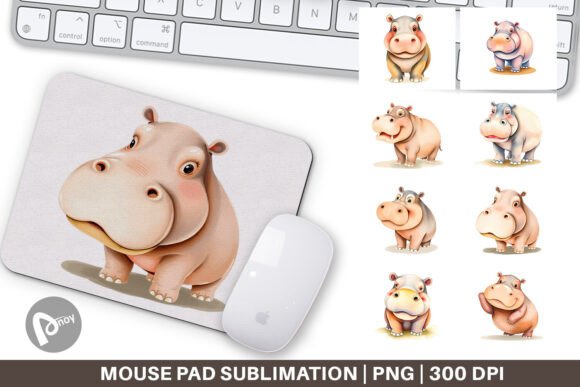 Mouse Pad Hippopotamus Wildlife: A Unique Blend of Function and Aesthetics