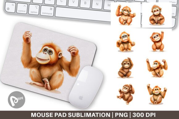 Mouse Pad Orangutan Wildlife: A Unique Blend of Function and Aesthetics