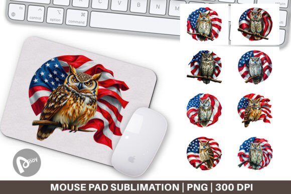 Mouse Pad Owl 4th of July: A Creative and Functional Addition to Your Workspace