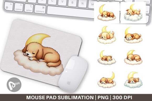 Mouse Pad Sleepy Dog Cloud: A Stylish and Functional Addition to Your Workspace