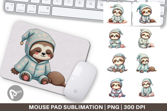 Mouse Pad Sleepy Sloth: A Stylish Work Companion