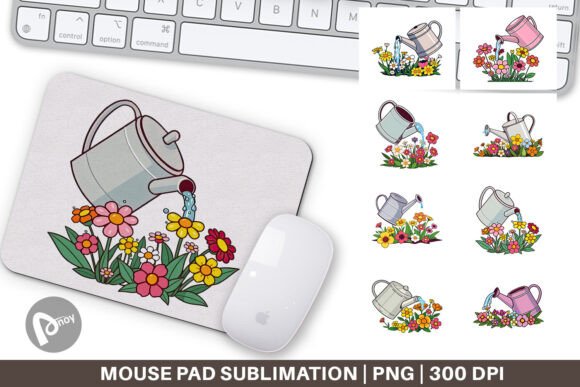 Mouse Pad Spring Watering Can: Blending Creativity with Desk Comfort