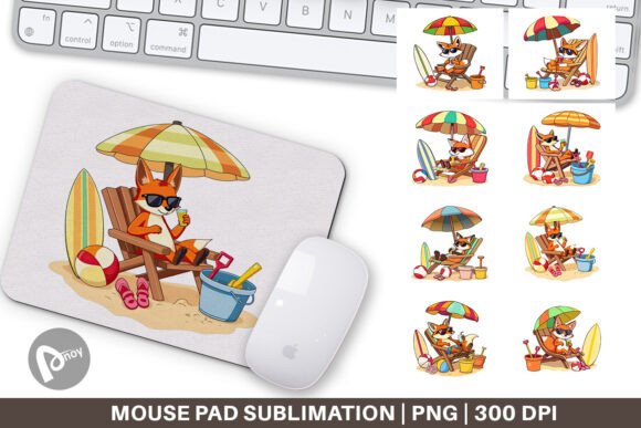 Mouse Pad Summer Fox: Style Meets Function