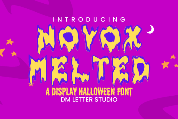Novox Melted: A Bold Dripping Display Font for Modern Design