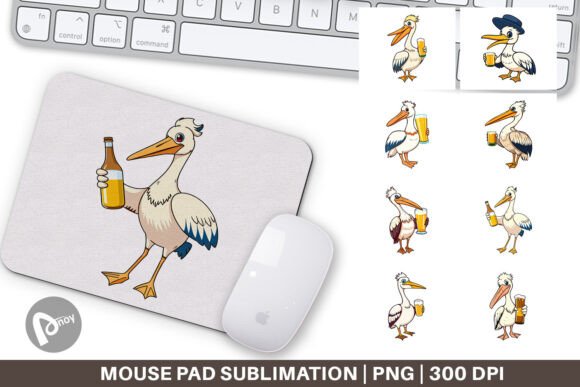 Pelican Beer Day Mouse Pad: A Creative Addition to Your Workspace