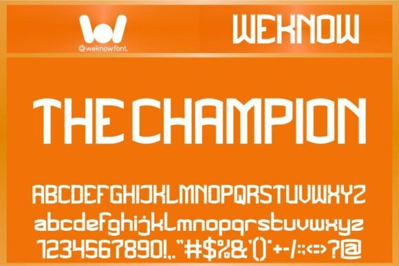 The Champion: A Futuristic Typeface Redefining Modern Design
