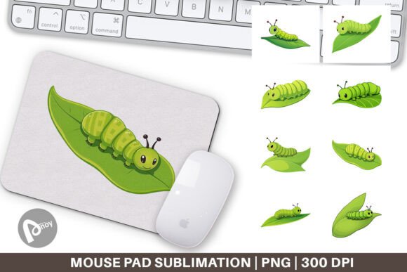 Transform Your Desk Space with a Mouse Pad Spring Caterpillar Design